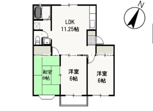 岡山駅 バス23分  浜野入口下車：停歩9分 2階の物件間取画像